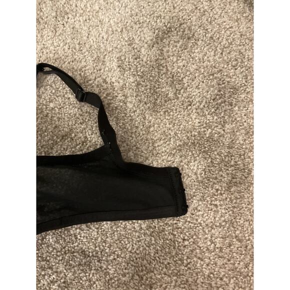 Cacique Classic Fit Black Satin Full Coverage Support Bra, sz 40D - Picture 6 of 7